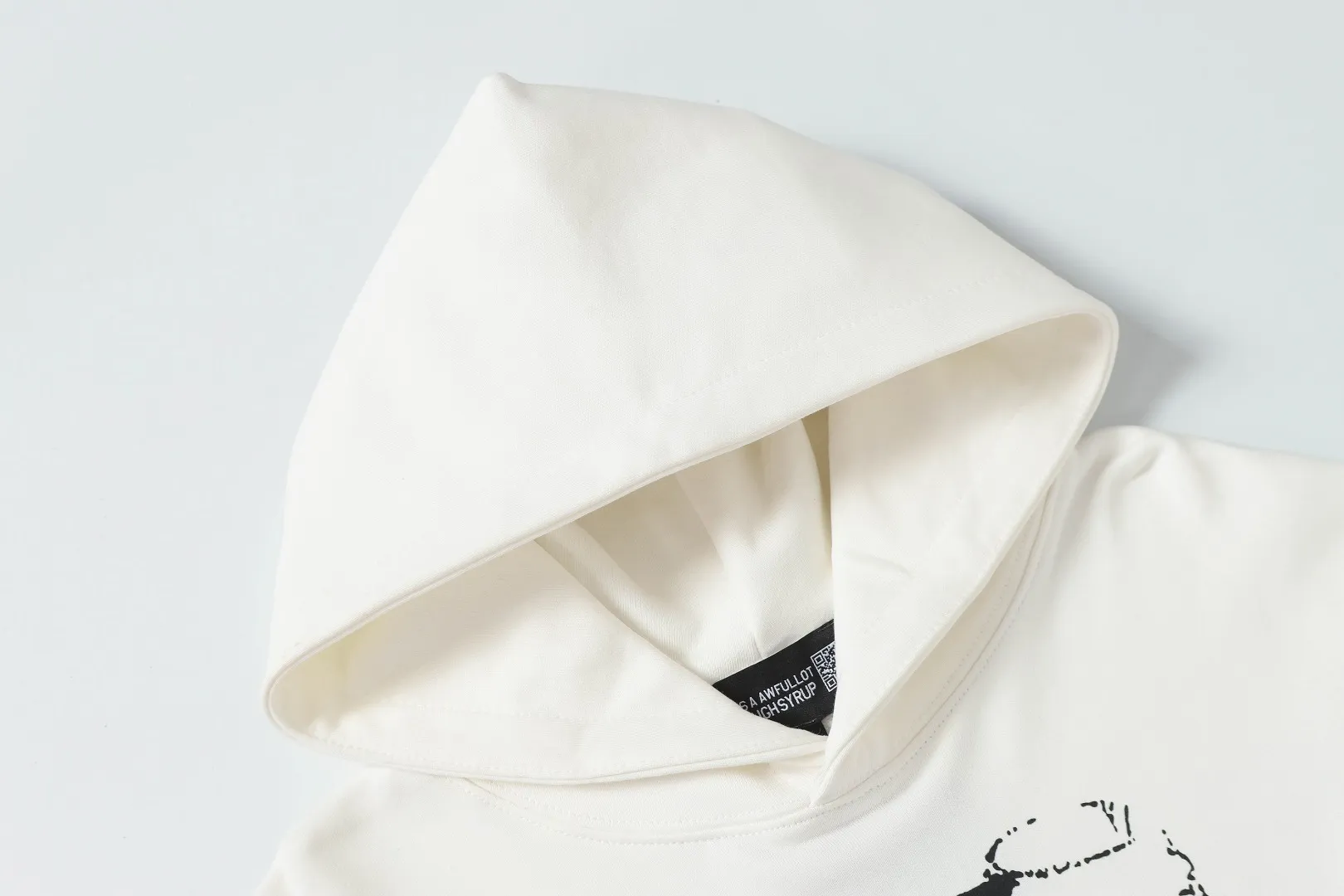 C # Black/Cream White/ ｜ THAT'S A AWFUL LOT OF COUGH SYRUP In Stock Same Style. （fabric): 100 Sizes（size）：S-M L X L （colour）： /Cream White/ 👉